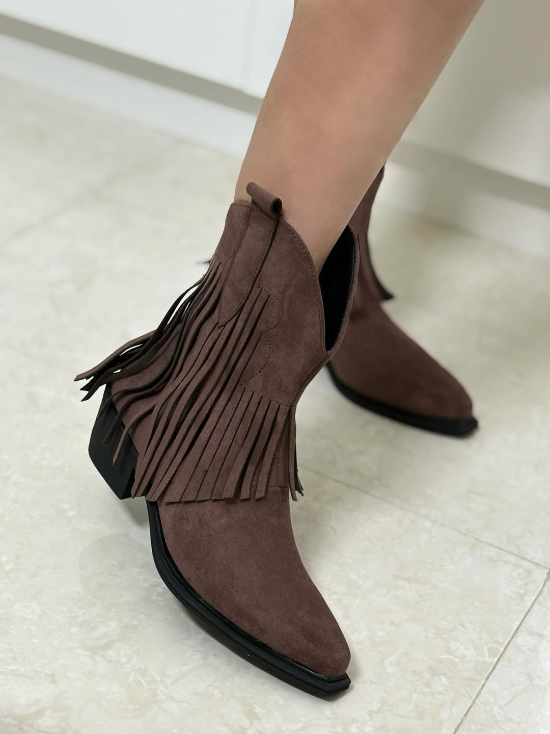 بوت تگزاس سرخپوستی پاشنه ۴ سانت